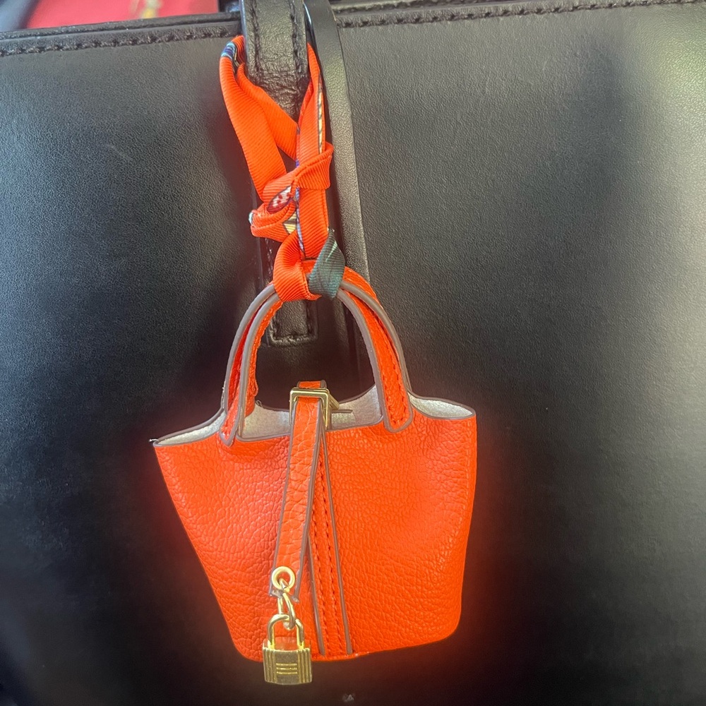 Chic Black and Orange Mini Bag